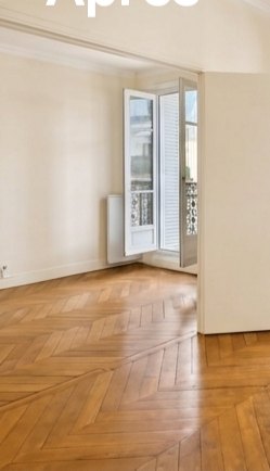 Exemple avant/après nettoyage après déménagement à Paris — résultat après intervention